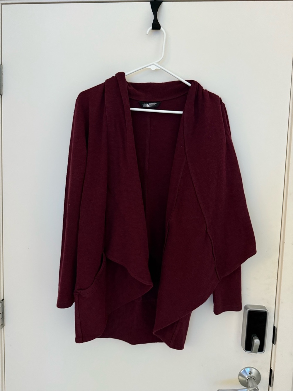 The North Face Women's Open-Front Draped Cardigan - Wine Medium
